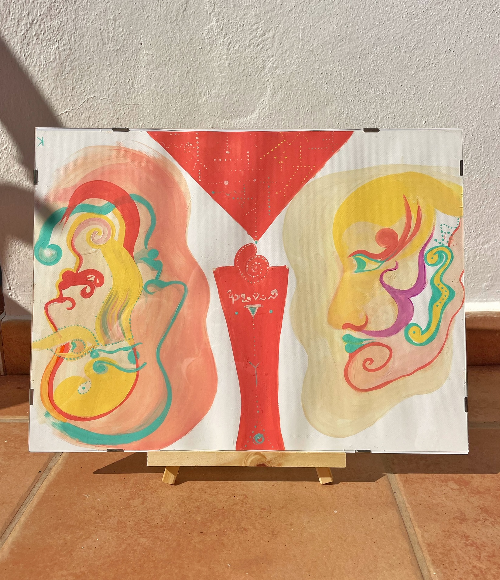 Oil pastel portrait 17