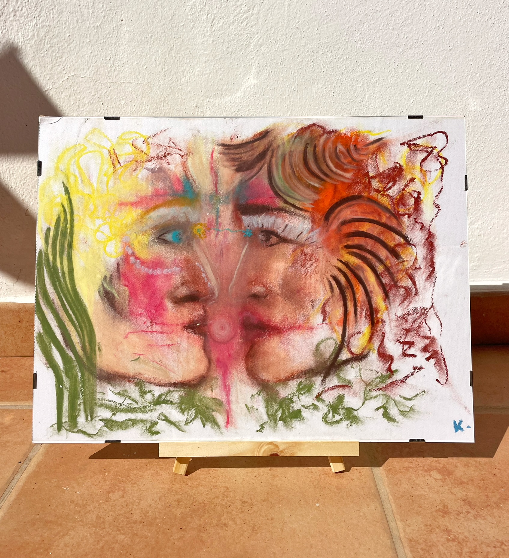 Oil pastel portrait 15