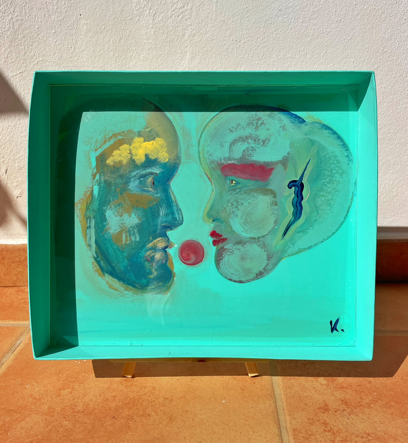 Oil pastel portrait 13