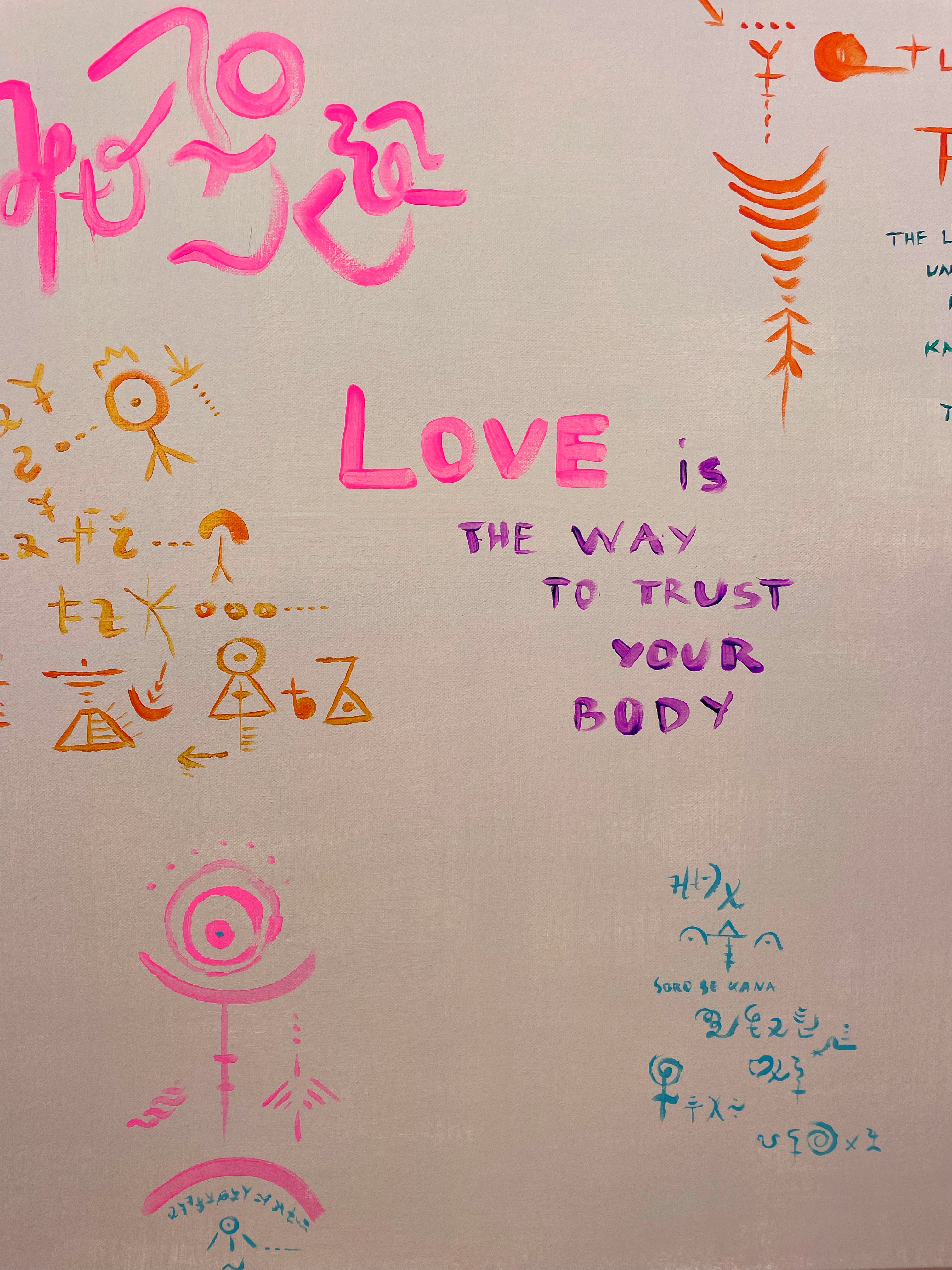 Postcard: Love is the way to trust your body