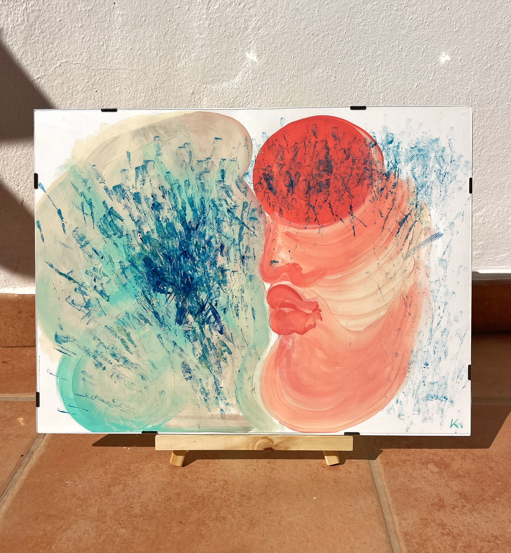 Oil pastel portrait 12